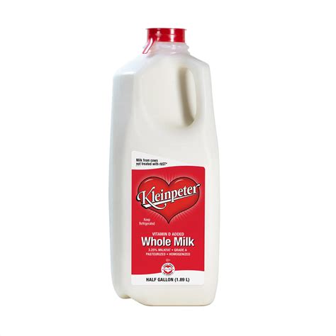 Whole Milk - Half Gallon - Kleinpeter Farms Dairy - Milk - Dairy Products