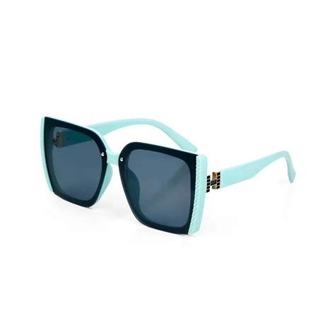 Rapture | Blue Large Full Rim Square Sunglasses for Women [UV-protecte