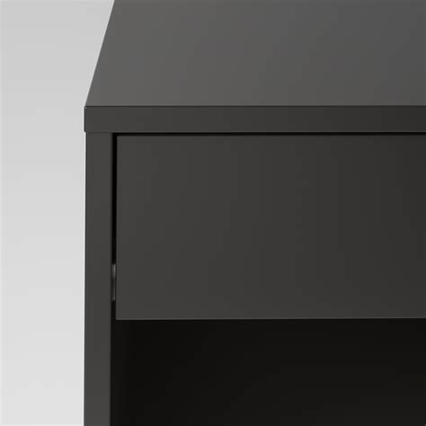 VIKHAMMER bedside table, black, 40x39 cm (153/4x153/8") - IKEA
