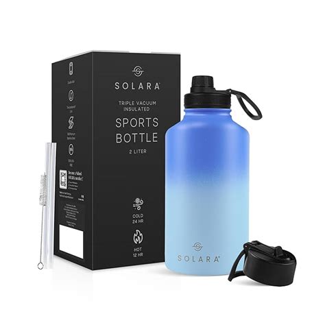 SOLARA Insulated Water Bottle 2000ml, Hot Water Bottle, Thermosteel ...