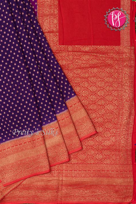 Semi Banarasi Georgette Silk Saree-PA12595 – Preity's Silks