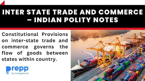 Inter State Trade and Commerce – Indian Polity Notes