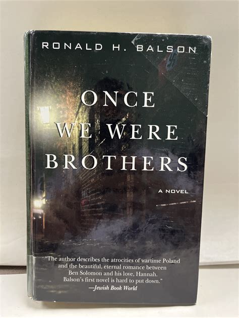 Once+We+Were+Brothers+by+Ronald+H.+Balson+%282014%2C+Hardcover%2C+Large ...