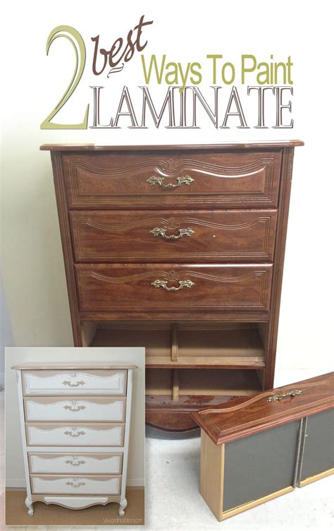 2 Best Ways To Paint Laminate Furniture - Salvaged Inspirations