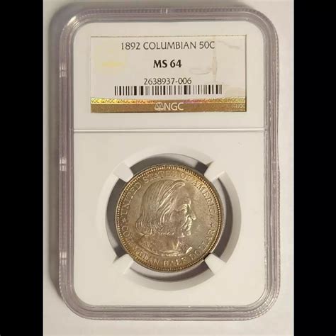 1892 Classic Commemorative World's Columbian Exposition Half Dollar NGC ...