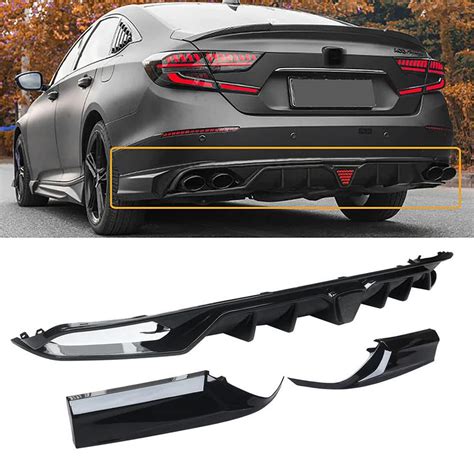 Buy NINTE Rear Bumper Diffuser for 2018-2022 Honda Accord Rear Bumper Diffuser Lip + Corner ...