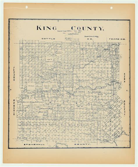 King County - Texas General Land Office Map ca. 1926 – The Antiquarium ...