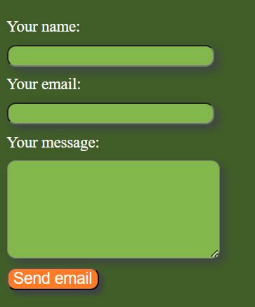 Image result for Contact Form HTML Code