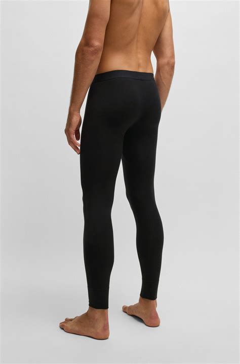 BOSS - Thermal long johns with logo waistband - Black