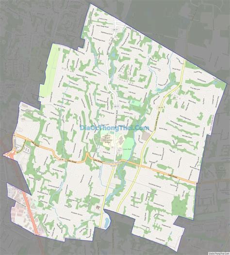 Map of Upper Saddle River borough - Thong Thai Real