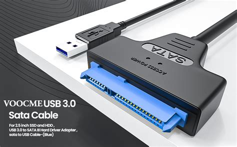 RuhZa USB 3.0 to SATA Adapter with Type ? SATA to USB Cable to USB ...