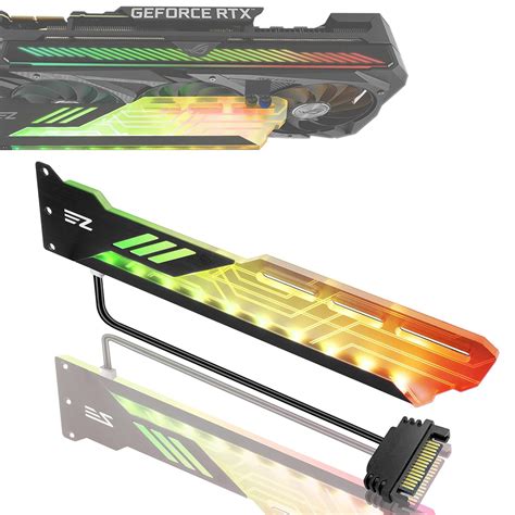 Amazon.in: Buy EZDIY-FAB Auto RGB Rainbow Only GPU Holder Colorful RGB ...