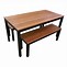Image result for Extended Table with Bench Outdoor