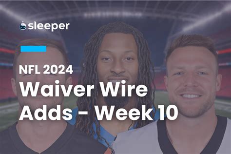 NFL Week 10 Waiver Wire Pickups: Young Pass Catchers Take the Stage