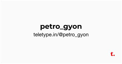 @petro_gyon — Teletype