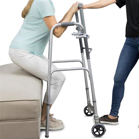 Amazon.com: Vive Sit to Stand Walker - Rolling Stand Assist Walker with ...