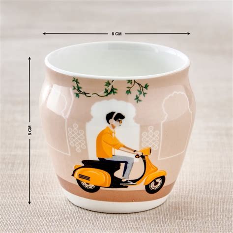 Buy Jalsa 5Pcs Bone China Printed Kulhad Tea Set from Home Centre at ...