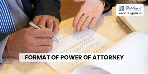 Format of Power of Attorney – Bank Account Operate Access
