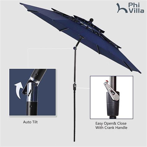 PHIVILLA PHI VILLA 5 Pieces Outdoor Dining Set with Umbrella India | Ubuy