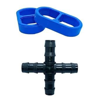TRUSTFARM 16mm Endcap 4way Tee connector drip irrigation kits lateral ...