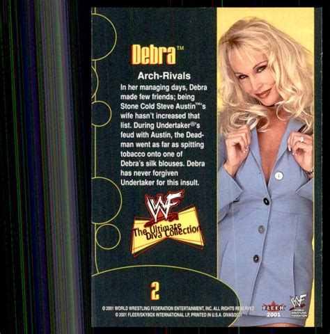 2001 Fleer WWF The Ultimate Diva Collection Debra #2 on Kronozio