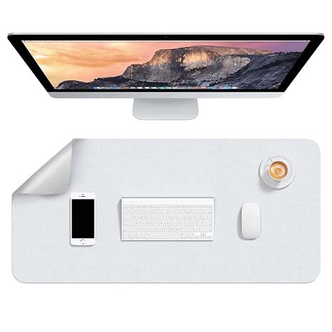 SYGA Desk Pad Protector Waterproof PU Desk Mat Blotters on Desktop ...