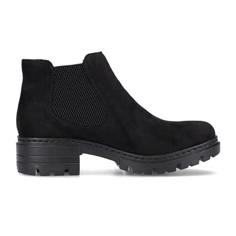 Rieker 76884-00 Black Womens Chelsea Boots