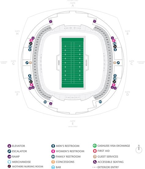 Caesars Superdome Seating Chart 2024 | New Orlean Saints Stadium ...