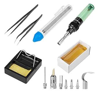 Gas Soldering Iron Kit, Portable Cordless Gas Butane Soldering Iron ...