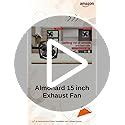 Almonard 15 inch Heavy Duty Single Phase (1400 RPM) Exhaust Fan, black ...