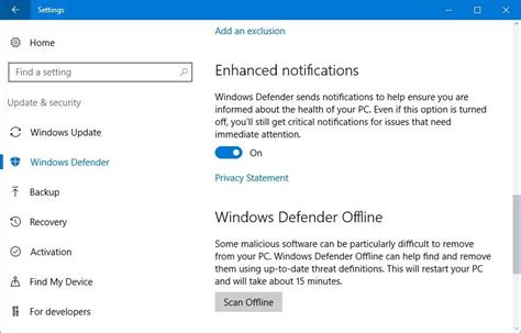 Image result for Windows Defender Advanced
