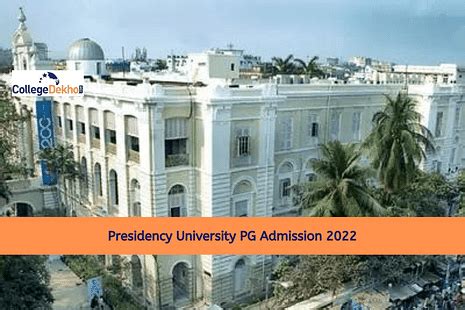 Presidency University PG Admission 2022 Application Form Released ...