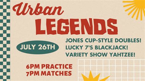 July Urban Legends at Urban Axes Baltimore, 1 North Haven St, Baltimore ...