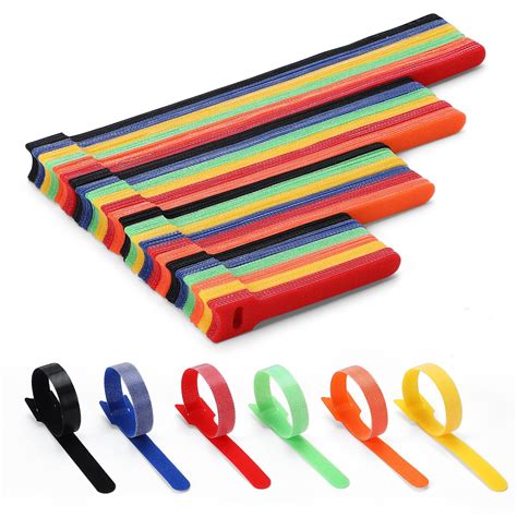 Amazon.com: 150PCS Cable Ties, 4+6+8+10 inch Multi-Colour Cable Ties ...
