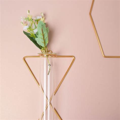 Triangular Wall Tube Vase