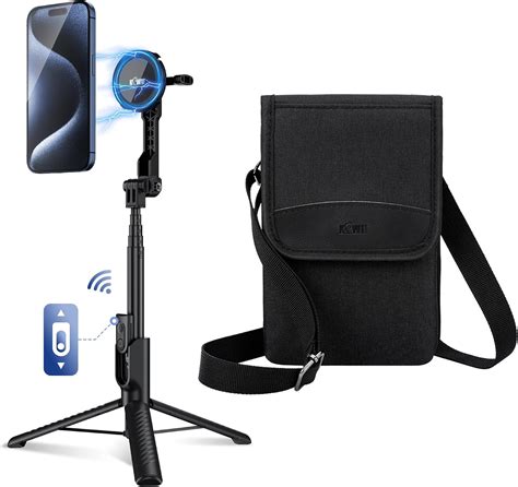 Amazon.com: KIWIFOTOS Magnetic Tripod with Travel Cell Phone Pouch for ...