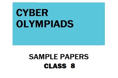 Cyber Olympiad sample papers – Olympiad tester