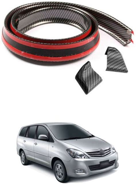 PROEDITION Rear Strip Splitter Spoiler Side Skirt Rubber Carbon ...