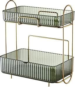 Calyrex 2-Tier Bathroom Organizer Countertop,Vanity Organizer Basket ...