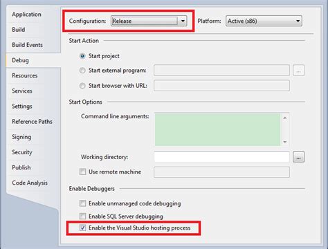 Build in Release Mode Visual Studio 的图像结果