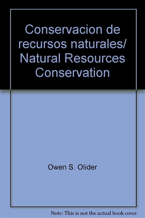 Buy Conservacion de recursos naturales/ Natural Resources Conservation ...