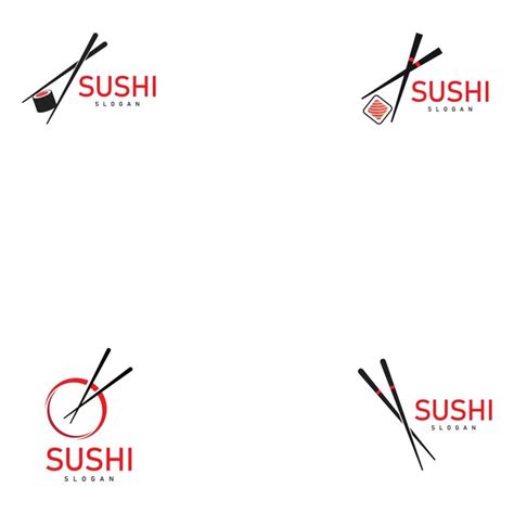 Sushi logo japanese food asian food restaurant icon | Premium Vector