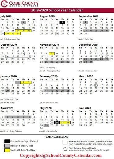 ️ Cobb County School Calendar District 2022-2023 ️ [PDF]