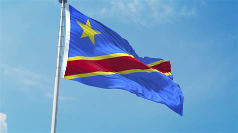 Congo democratic republic flag