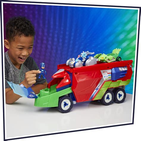 Buy PJ Masks PJ Launching Seeker Preschool Toy, Transforming Vehicle ...