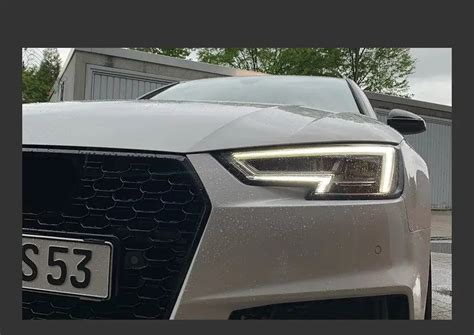 Audi A4 B9 Headlights 2017-2020 A4L LED Headlight Projector Lens DRL ...