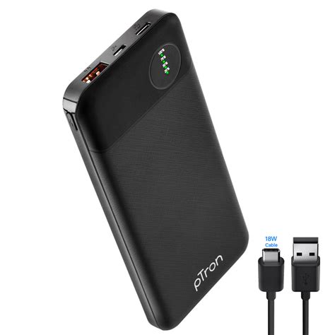 pTron Dynamo Pro 10000mAh 18W QC3.0 PD Power Bank, Made in India, Fast ...
