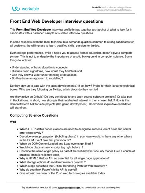 Web Developer Interview Questions 的图像结果