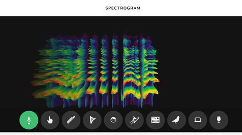 Chrome Music Lab Spectrogram 的图像结果