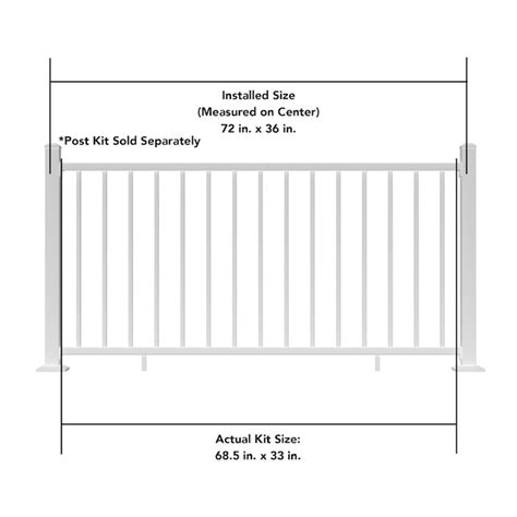 Deckorators Pre-Assembled 6-ft x 36-in Textured white Aluminum Deck ...